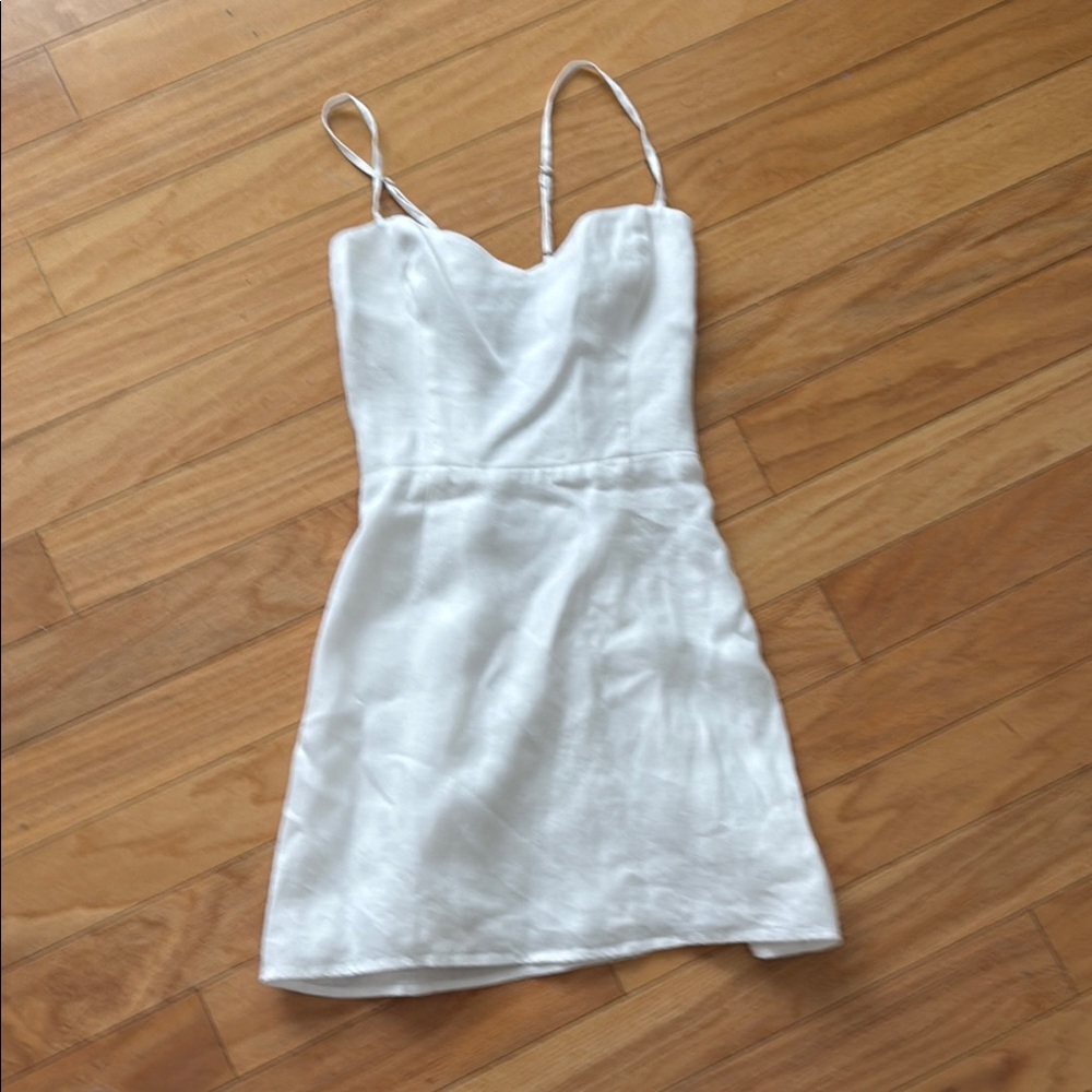 Reformation linen mini dress